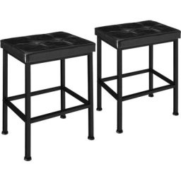Tectake - 2 tabourets de bar Bodie - Ensemble de 2 tabourets de bar, chaises de bar, tabourets de