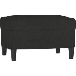 Repose-pied Noir 60x50x41 cm Tissu Vidaxl Black