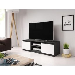 Meuble tv 120 cm dingo, Meuble tv, couleur matera/blanc