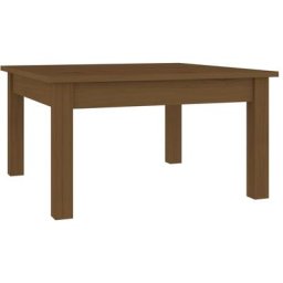 Table basse Marron miel 55x55x30 cm Bois massif de pin Vidaxl marron miel
