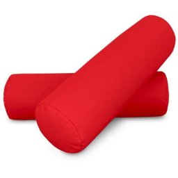 Happers - Coussin cylindrique 50x15 Rouge pack 2 unités 50x15 rouge - rouge