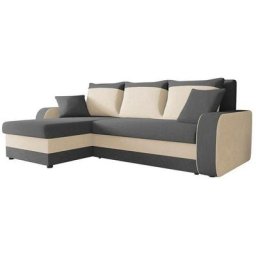 Canapé d'angle Miami 195, Mikrofaza 0027 + Mikrofaza 0031, Fonction de couchage, Boîte de literie,