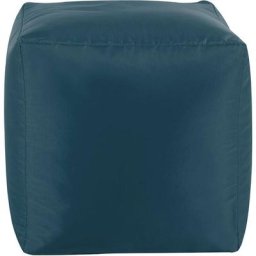 Veeva - Pouf Cube, Repose-Pieds - Grand, 38cm x 38cm, Textile Tissé, Résistant à l'eau, Poufs