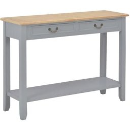 Table console Gris 110x35x80 cm Bois Vidaxl Gris