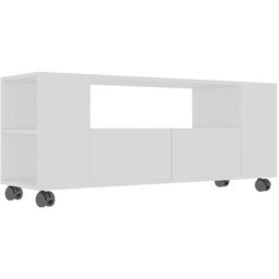 Meuble TV blanc 120x35x48 cm bois d'ingénierie vidaXL - White