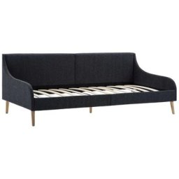Vidaxl - Cadre de lit de jour Tissu Gris foncé Dark grey