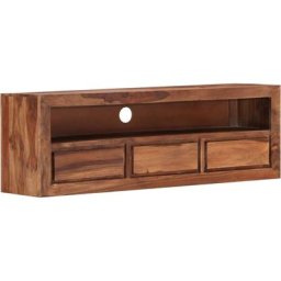 Meuble tv 120x30x40 cm Bois solide Vidaxl Brun