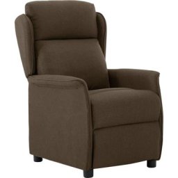 Fauteuil inclinable Marron Tissu Vidaxl Marron