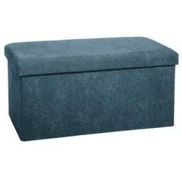 Pouf Pliant Bleu Atmosphera créateur d'intérieur - Bleu