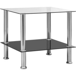 Vidaxl - Table d'appoint Transparent 45x50x45 cm Verre trempé Transparent