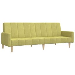 Vidaxl - Canapé-lit à 2 places Vert Tissu Vert