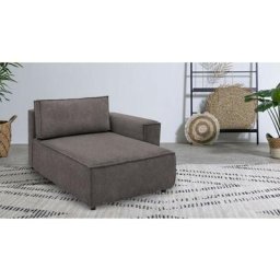 Canapé modulable Bobochic Méridienne avec accoudoir pour canapé modulable nihad tissu velours