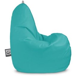 Pouf Poire Relax Similicuir pour Extérieur ou Intérieur Turquoise Enfant Turquoise - Turquoise