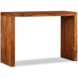 Table console Bois massif avec finition miel 110x40x76 cm Vidaxl Brun