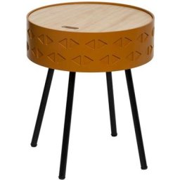 Atmosphera - Table à Café Coffre Moutarde Shiro créateur d'intérieur - Moutarde