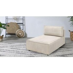 Canapé modulable Bobochic Méridienne sans accoudoir pour canapé modulable nihad tissu velours