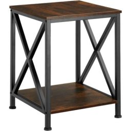 Tectake - Table d'appoint carlton 40,5x40,5x52,5cm - Table d'appoint de style industriel, table