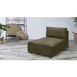 Canapé modulable Bobochic Méridienne sans accoudoir pour canapé modulable nihad tissu velours