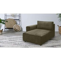 Canapé modulable Bobochic Méridienne avec accoudoir pour canapé modulable nihad tissu velours