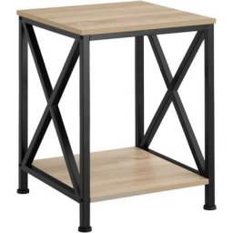 Tectake - Table d'appoint carlton 40,5x40,5x52,5cm - Table d'appoint de style industriel, table