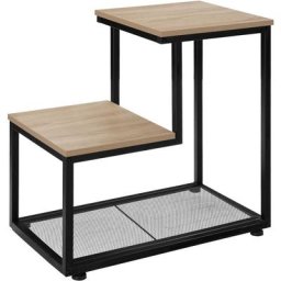 Tectake - Table d'appoint halifax 60,5x35,5x60,5cm - Table d'appoint de style industriel, table