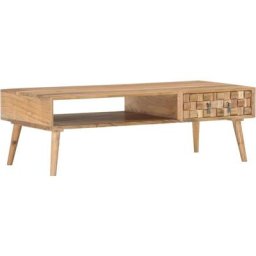 Table basse Table de salon | Bout de canapé 110 x 50 x 35 cm Bois d'acacia solide 34414 - Brun