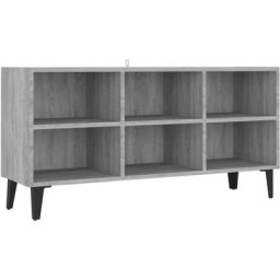 Meuble tv avec pieds en métal Sonoma gris 103,5x30x50 cm Vidaxl Sonoma gris