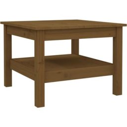 Table basse Marron miel 55x55x40 cm Bois massif de pin Vidaxl marron miel