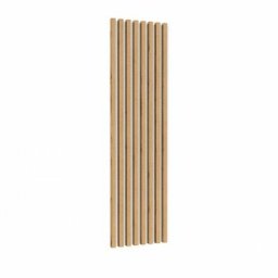 Price Factory - Lamelles murale xl aspect chêne sur support fond blanc collection clara - Blanc