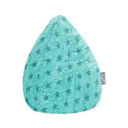 Pouf Fluffy Stars xl Turquoise - Turquoise