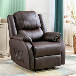 Fauteuil Relax - Chaise Longue Fauteuil Individuel Fauteuil tv en cuir pu - Chaise Manuelle avec