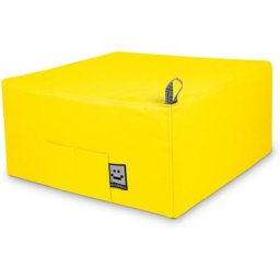 Pouf Lit 1 place Similicuir Indoor Jaune Happers Unique Jaune - Jaune