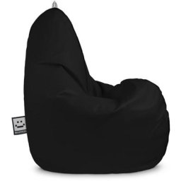 Pouf Poire Relax Similicuir pour Extérieur ou Intérieur Noir Enfant Noir - Noir