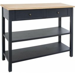 Console 2 tiroirs Damian en bois - Gris - l 110 x p 40 x h 85 cm - Livraison gratuite - Beige