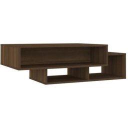 Table basse Chêne marron 105x55x32 cm Bois d'ingénierie Vidaxl Chêne marron