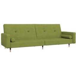 Vidaxl - Canapé-lit à 2 places avec deux oreillers Vert clair Velours Vert clair