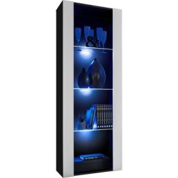 Open Vertical 159 Noir Mat & Blanc Mat LEDs Multicouleur avec télécommande - Noir Mat & Blanc Mat