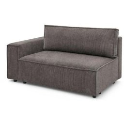 Canapé modulable Bobochic Chauffeuse 2 places avec accoudoir pour canapé modulable nihad tissu