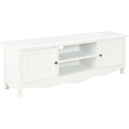 Vidaxl - Meuble tv Blanc 120 x 30 x 40 cm Bois Blanc