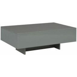 Table basse Gris brillant 85 x 55 x 31 cm mdf Vidaxl Gris