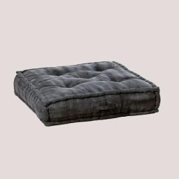 Sklum - Coussin de Canapé Modulable en Coton Dhel Gris Graphite - Gris Graphite