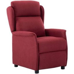 Fauteuil inclinable électrique Bordeaux Tissu Vidaxl Rouge bordeaux