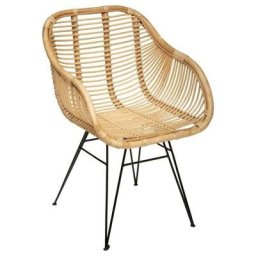 Fauteuil en rotin Koeta - Beige - l 57,5 x h 85,5 cm - Livraison gratuite - Beige