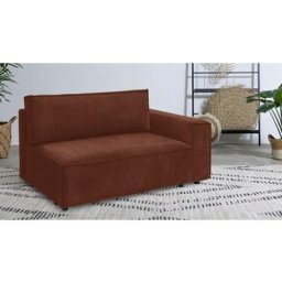 Canapé modulable Bobochic Chauffeuse 2 places avec accoudoir pour canapé modulable nihad tissu