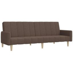 Vidaxl - Canapé-lit à 2 places Taupe Tissu Taupe