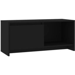 Meuble tv Noir 90x35x40 cm Aggloméré Vidaxl Noir