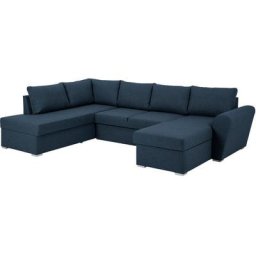 Stefan Canapé-lit, chaise longue côté droit, bleu. - Bleu
