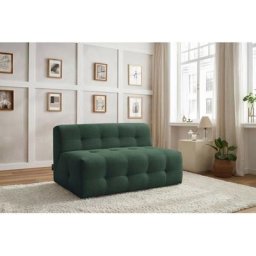 Canapé modulable Bobochic Chauffeuse 2 places sans accoudoir pour canapé modulable kleber Vert