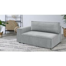 Canapé modulable Bobochic Chauffeuse 2 places avec accoudoir pour canapé modulable nihad tissu