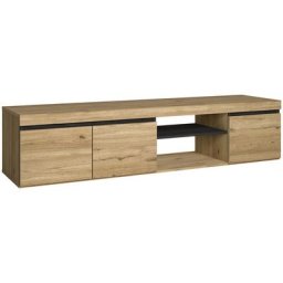 Skraut Home - Meuble TV pour Salon - 41 x 160 x 40 cm - 32/40/50/55/60/65/70 Finition Chêne et Bois